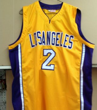 Lonzo Ball LA Lakers signed basketball jersey Leaf authenticated 3
