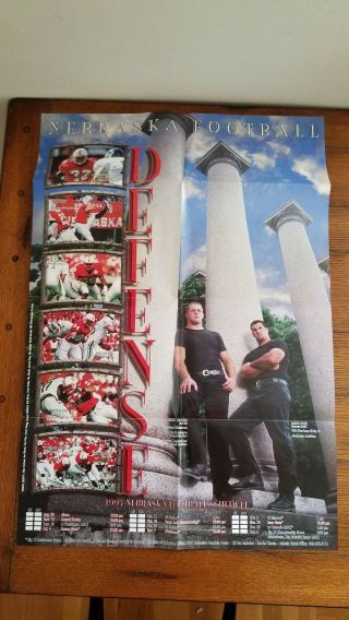 Nebraska Football 1997 Defense Schedule Poster