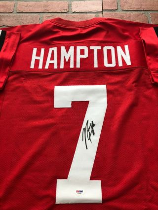 Rodney Hampton autographed signed jersey NCAA Georgia Bulldogs PSA Giants 2