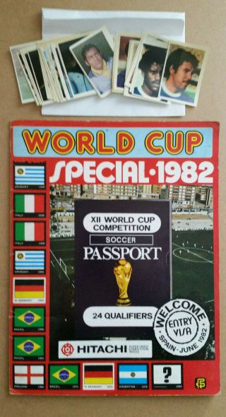 Fks World Cup Special 1982 Football Sticker Album Soccer Passport
