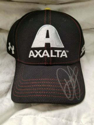 Dale Earnhardt Jr 2017 Autographed Under Armor Axalta Hat