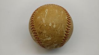 1938 NY Yankees Team Signed Baseball Gehrig DiMaggio Dickey Ruffing JSA LOA 2