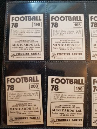 Panini Football 78 - Liverpool x 17 stickers - complete team set 4