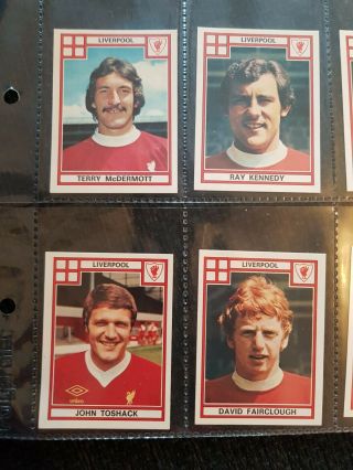 Panini Football 78 - Liverpool x 17 stickers - complete team set 5