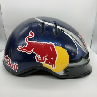 Red Bull Racing Pit Crew Helmet Nascar Race Custom Painted Simpson Shorty
