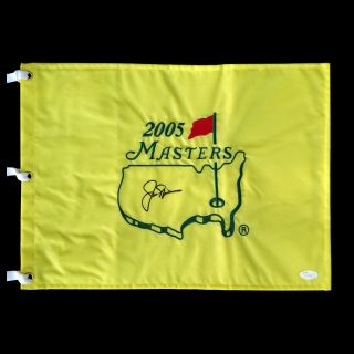 Jack Nicklaus Autographed 2005 Masters Golf Flag Augusta Autograph Jsa Loa