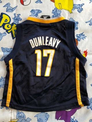 Indiana Pacers Mike Dunleavy Jersey 2T (1972 - 1973) Blue Toddler 17 Adidas 4