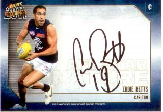 2011 Select Afl Champions Stars Authentic Signature Card Ss2 Eddie Betts - Carlton