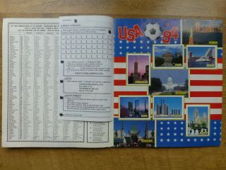 Panini World Cup USA 94 Sticker Album - 63 Complete 2