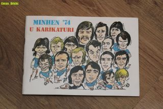 Wc Munchen 1974 Caricature Football Sticker Album Ex - Yugoslavia