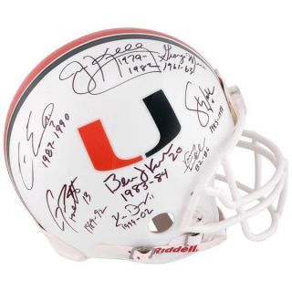 Miami Hurricanes Quarterback Legends Signed Proline Helmet Fanatic Autograph