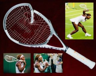Serena Williams Wimbledon 2005 Match Broken And Signed Wilson Tennis Racket