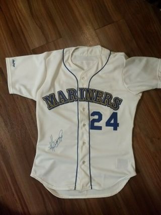 1989 Mariners Ken Griffey Jr.  Autograph Auto Signed Jersey Game Used? Jsa