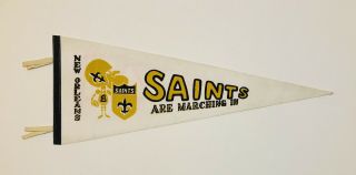 C 1967 Orleans Saints Are Marching In Pennant Nfl Football