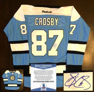 Pittsburgh Penguins Sidney Crosby Signed Jersey Nhl Champion Beckett Bas