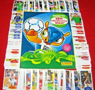 Panini Road To 2014 World Cup Brazil Complete Loose Sticker Set,  Album