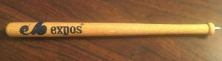 Montreal Expos Mlb Baseball Mini Wooden Pen Bat,  8 ",  Blue Ink,  Nrmt,