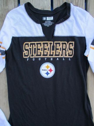 Pittsburgh Steelers Football NFL Women ' s Long Sleeve Tee T - Shirt Medium 2