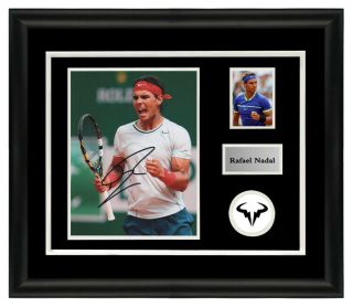 Tennis Player Rafael Nadal Signed Autographed Photo Framed