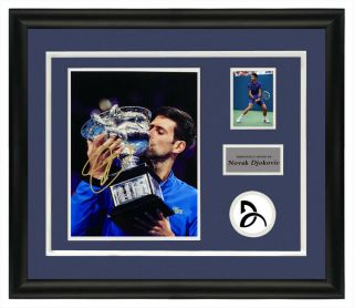 Tennis Player Djokovic Signed Autographed Photo Framed