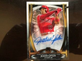 2019 Topps Tribute Iconic Perspectives Auto /99,  Justin Upton,  Angels
