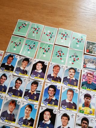 136 Panini World Cup Italia 90 Stickers & 1990 Rare WC90 Italy 3