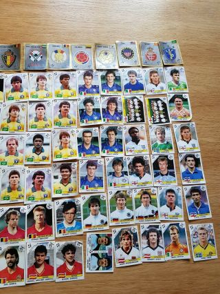136 Panini World Cup Italia 90 Stickers & 1990 Rare WC90 Italy 8