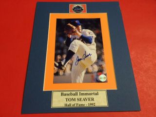 Tom Seaver Signed 4x6 Photo With Certificate Of Authenticity -