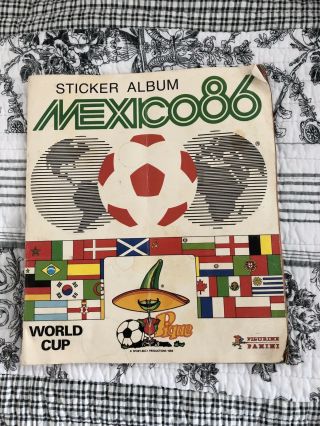 Panini World Cup Mexico 86 Sticker Album Nearly Complete Missing 17 Stikcers