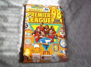 Merlin/topps 1998 Premier League Sticker Album - Fully Completed,  Binder