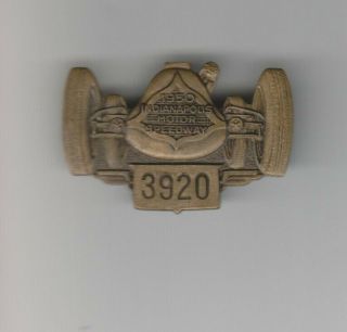 1950 Indianapolis 500 Pit Badge Press Pin Johnnie Parsons Indy Winner