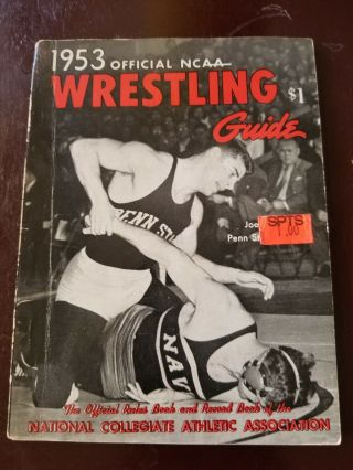 1953 Official Ncaa Wrestling Guide Rare