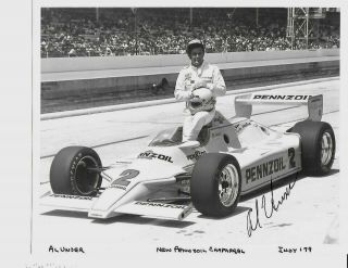 Autographed Al Unser,  Sr.  Cart Indy Car Racing Photograph