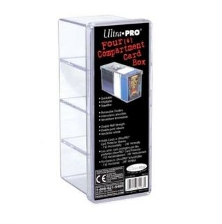 Ultra Pro 4 Compartment Storage Box Holds 240 Trading Cards 81163