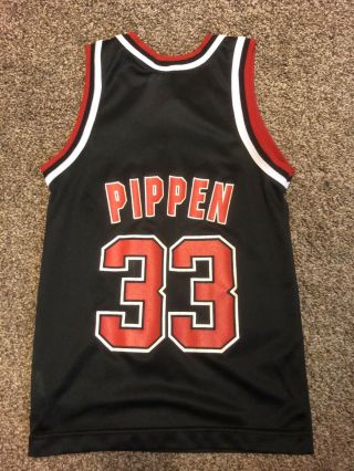 Vintage Scottie Pippen Chicago Bulls Jersey small 8 Champion NBA Black 2