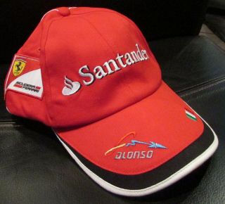 Puma Ferrari Licensed Fernando Alonso F1 Hat Cap Santander Osfa