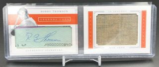 2016 National Treasures Legends Cuts Booklet Materials Auto Bobby Thomson /10