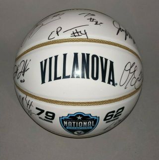 Villanova Wildcats 2018 Team Signed Championship Basketball Beckett Loa (bas)