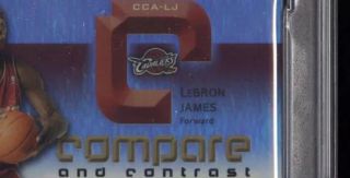 Michael Jordan LeBron James Dual Auto /30 Graded PSA 9 Dual Autographed UDA 4