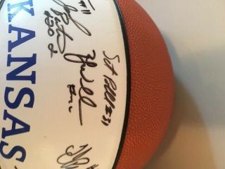 1996 - 1997 Official Kansas Jayhawks Autographed Basketball Signed KU Paul Pierce 5