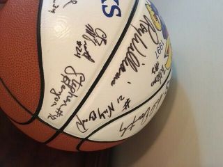 1996 - 1997 Official Kansas Jayhawks Autographed Basketball Signed KU Paul Pierce 8