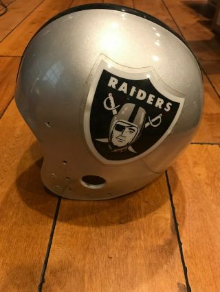 2001 Oakland Raiders Professional Game Nfl Helmet Schutt Game