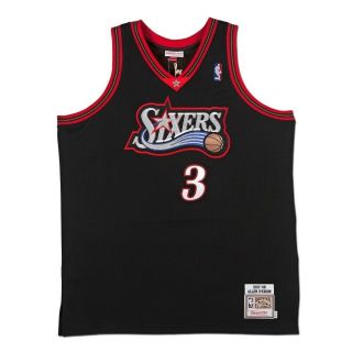 Allen Iverson Signed Autographed Mitchell & Ness 1997 Jersey Black 76ers UDA 3
