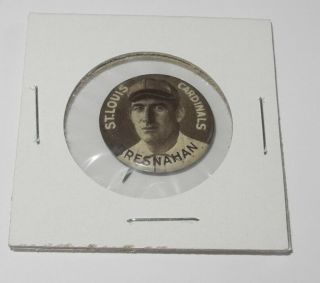 1910 - 12 Sweet Caporal Baseball Pin Button Roger Bresnahan Cardinals Large Letter