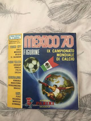Panini Mexico 70 World Cup Album 1970 And
