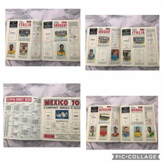 PANINI MEXICO 70 WORLD CUP ALBUM 1970 AND 7