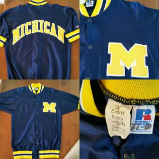 1987 - 1989 Michigan Wolverines Gameworn Shooting Shirt - National Champs Gameused