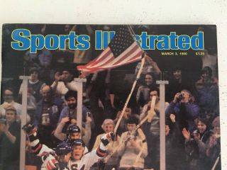 March 3,  1980 USA Olympic Hockey Team Miracle On Ice Sports Illustrated NO LABEL 2