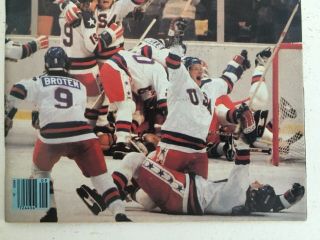 March 3,  1980 USA Olympic Hockey Team Miracle On Ice Sports Illustrated NO LABEL 4