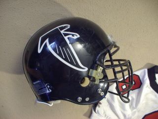 Atlanta Falcons game helmet,  jersey,  Travis Hall 2